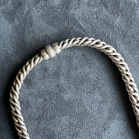 David Yurman Diamond X Chain Necklace w/ White Diamonds - Picture 9 of 16